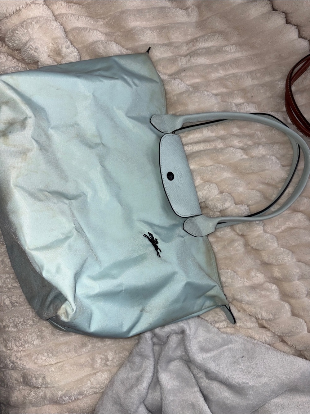 LONGCHAMP MEDIUM Light Blue Women's Tote Bag - Versatile Everyday Carry